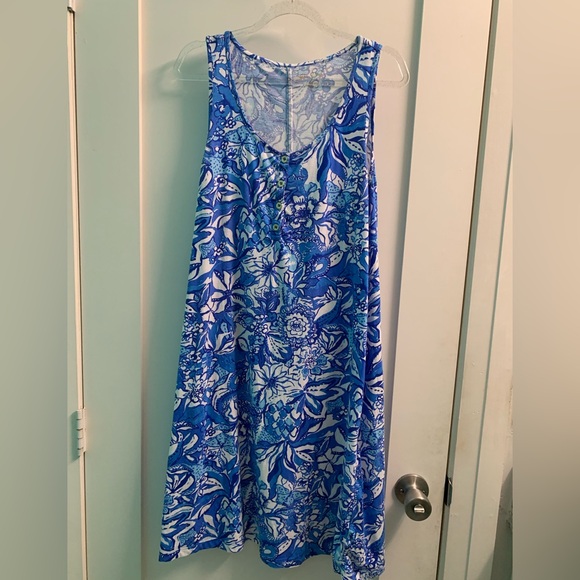 EUC Lilly Pulitzer Lela Henley Tank Dress - Picture 1 of 3